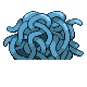 Tangela back-facing sprite from Pokémon SoulSilver
