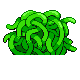 Tangela shiny back-facing sprite from Pokémon SoulSilver