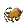 Tauros back-facing sprite from Pokémon White 2