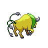 Tauros shiny back-facing sprite from Pokémon White 2