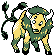 Tauros shiny front-facing sprite from Pokémon Crystal