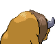 Tauros back-facing sprite from Pokémon Diamond