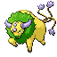 Tauros shiny front-facing sprite from Pokémon FireRed