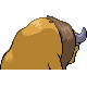 Tauros back-facing sprite from Pokémon SoulSilver