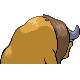 Tauros back-facing sprite from Pokémon Platinum
