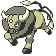 Tauros front-facing sprite from Pokémon Yellow