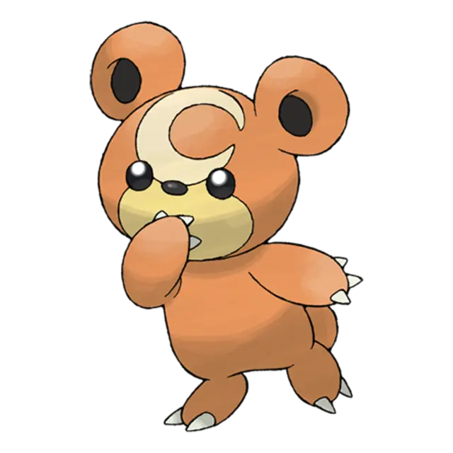 Teddiursa, the Little Bear Pokémon — Normal-type Pokémon official artwork