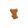 Teddiursa back-facing sprite from Pokémon White