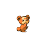Teddiursa front-facing sprite from Pokémon White