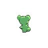 Teddiursa shiny back-facing sprite from Pokémon White