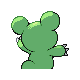 Teddiursa shiny back-facing sprite from Pokémon Diamond