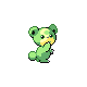Teddiursa shiny front-facing sprite from Pokémon Diamond