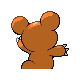 Teddiursa back-facing sprite from Pokémon SoulSilver