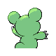 Teddiursa shiny back-facing sprite from Pokémon SoulSilver