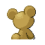 Teddiursa back-facing sprite from Pokémon Ruby