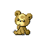 Teddiursa front-facing sprite from Pokémon Ruby