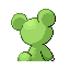 Teddiursa shiny back-facing sprite from Pokémon Ruby