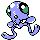 Tentacool shiny front-facing sprite from Pokémon Crystal