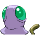Tentacool shiny back-facing sprite from Pokémon Pearl