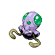 Tentacool shiny front-facing sprite from Pokémon HeartGold