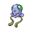 Tentacool shiny front-facing sprite from Pokémon Ruby