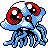 Tentacruel front-facing sprite from Pokémon Crystal