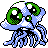 Tentacruel shiny front-facing sprite from Pokémon Crystal
