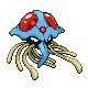 Tentacruel front-facing sprite from Pokémon Diamond