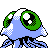 Tentacruel shiny back-facing sprite from Pokémon Gold