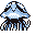 Tentacruel back-facing sprite from Pokémon Blue