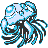 Tentacruel front-facing sprite from Pokémon Yellow