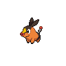 Tepig front-facing sprite from Pokémon Black