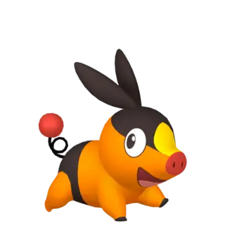 Tepig front-facing sprite from Pokémon X