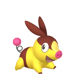 Tepig shiny front-facing sprite from Pokémon X