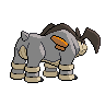 Terrakion back-facing sprite from Pokémon White 2