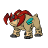 Terrakion shiny front-facing sprite from Pokémon White 2