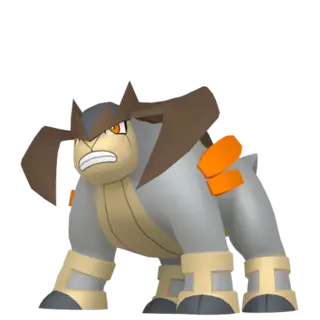 Terrakion front-facing sprite from Pokémon Sword