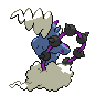 Thundurus shiny back-facing sprite from Pokémon Black 2