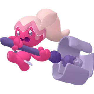 Tinkatuff front-facing sprite from Pokémon Violet