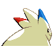 Togekiss shiny back-facing sprite from Pokémon HeartGold