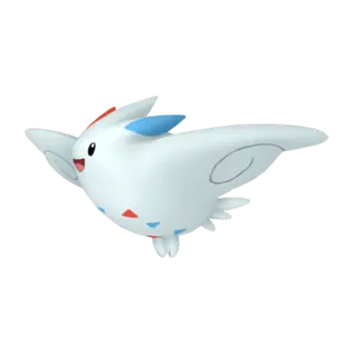 Togekiss front-facing sprite from Pokémon Brilliant Diamond