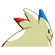 Togekiss shiny back-facing sprite from Pokémon Platinum