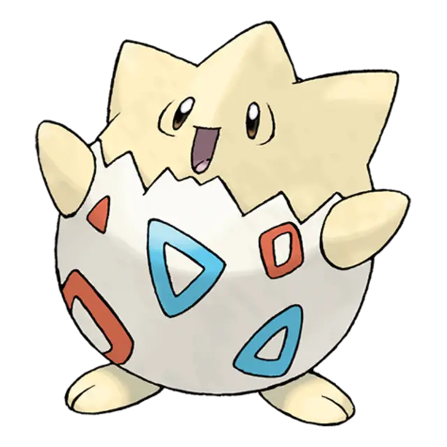 Togepi, the Spike Ball Pokémon — Fairy-type Pokémon official artwork