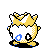 Togepi shiny back-facing sprite from Pokémon Crystal