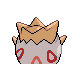 Togepi shiny back-facing sprite from Pokémon Pearl