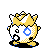 Togepi shiny back-facing sprite from Pokémon Gold