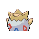 Togepi back-facing sprite from Pokémon SoulSilver