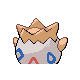Togepi shiny back-facing sprite from Pokémon SoulSilver