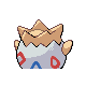 Togepi back-facing sprite from Pokémon Platinum