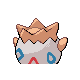 Togepi shiny back-facing sprite from Pokémon Platinum